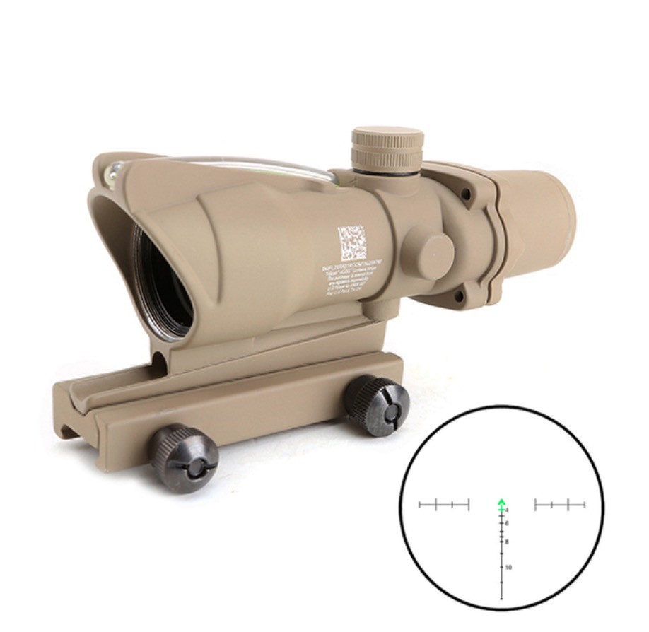 4x32 Fiber Optic ACOG Rifle Scopes With RMR Illuminated Red Dot Reflex Sight