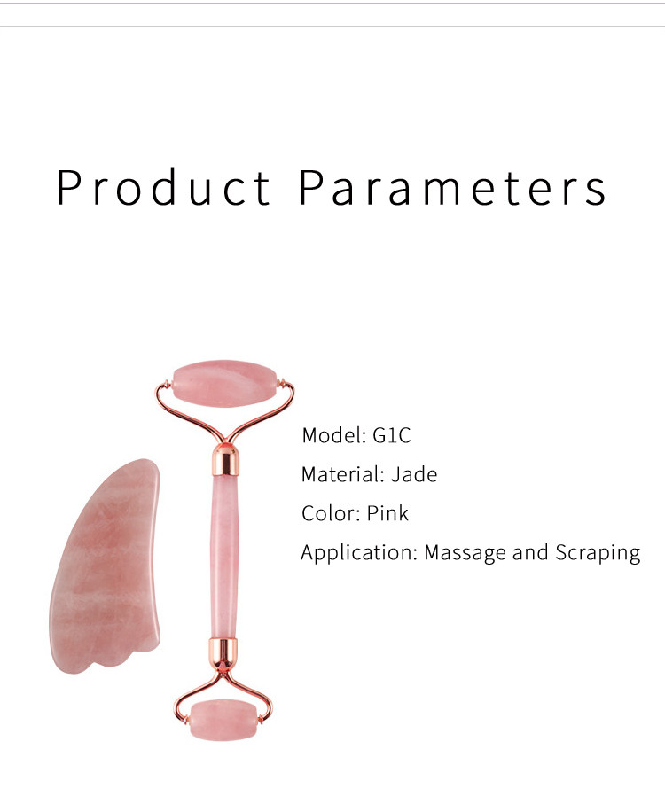 Face Slimming Crystal Jade Massage Roller Double Head