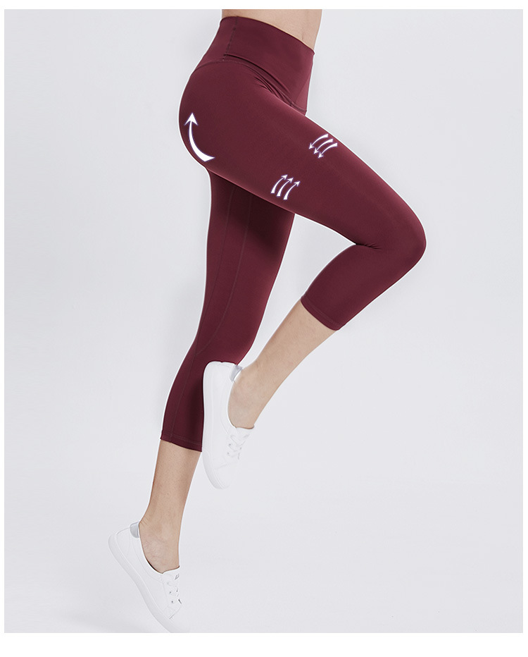 Lightweight 100pcs Women Tight Yoga Pants 4 Way Stretch Yoga Pants Comfortable Cotton
