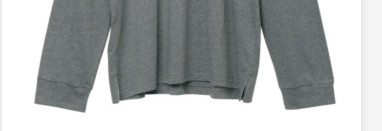 180gsm Collar Woven Belt Grey Long Sleeve Knitted Shirt