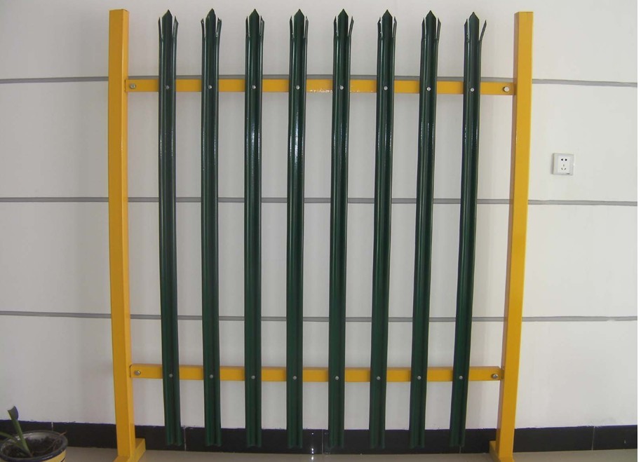 Rustproof D Section Palisade Fencing , 8ft High Steel Palisade Gates