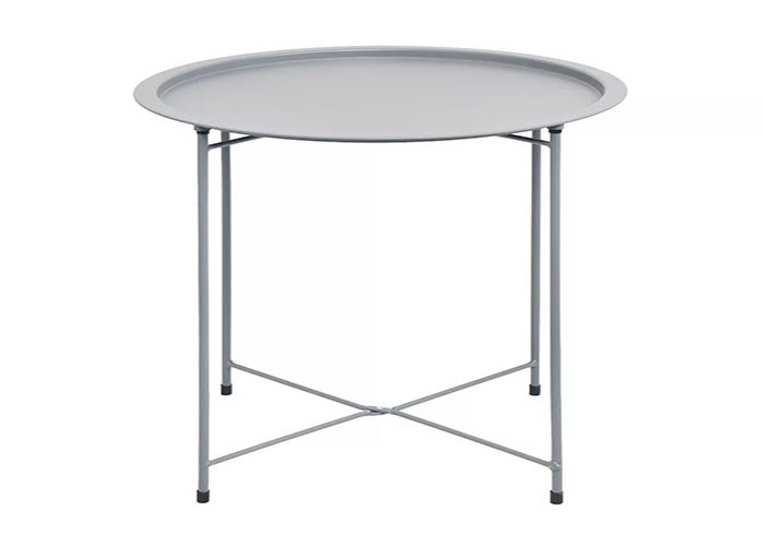 All Iron Round Shape Tea Coffee Side Beach Patio Table Living Room Furniture