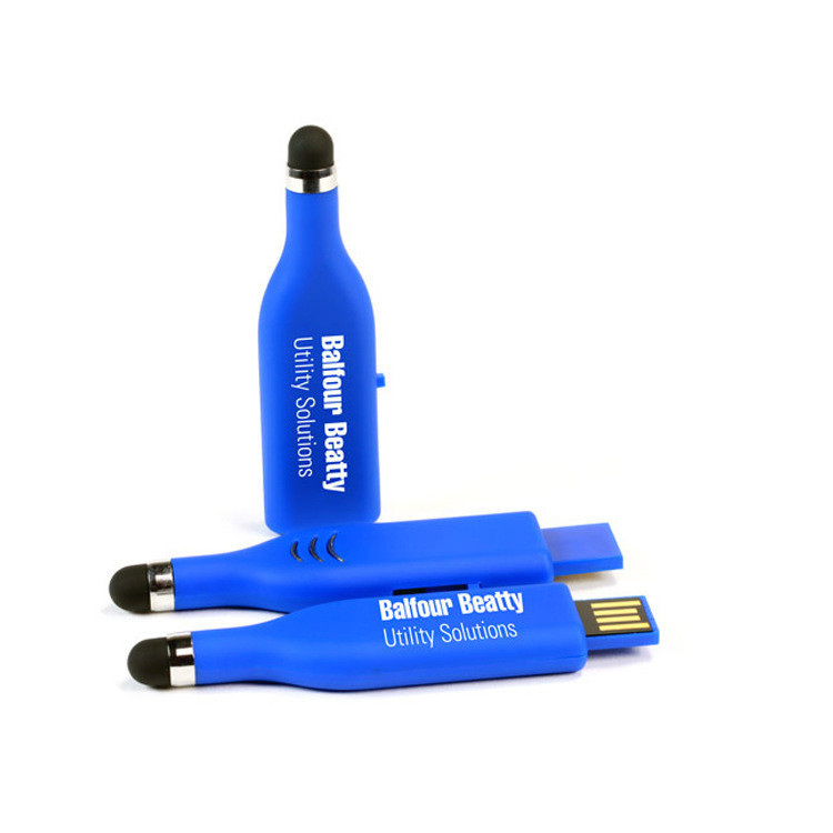 10MB/S Plastic USB Stick 128GB USB 3.0 Flash Drive With Touch Pen