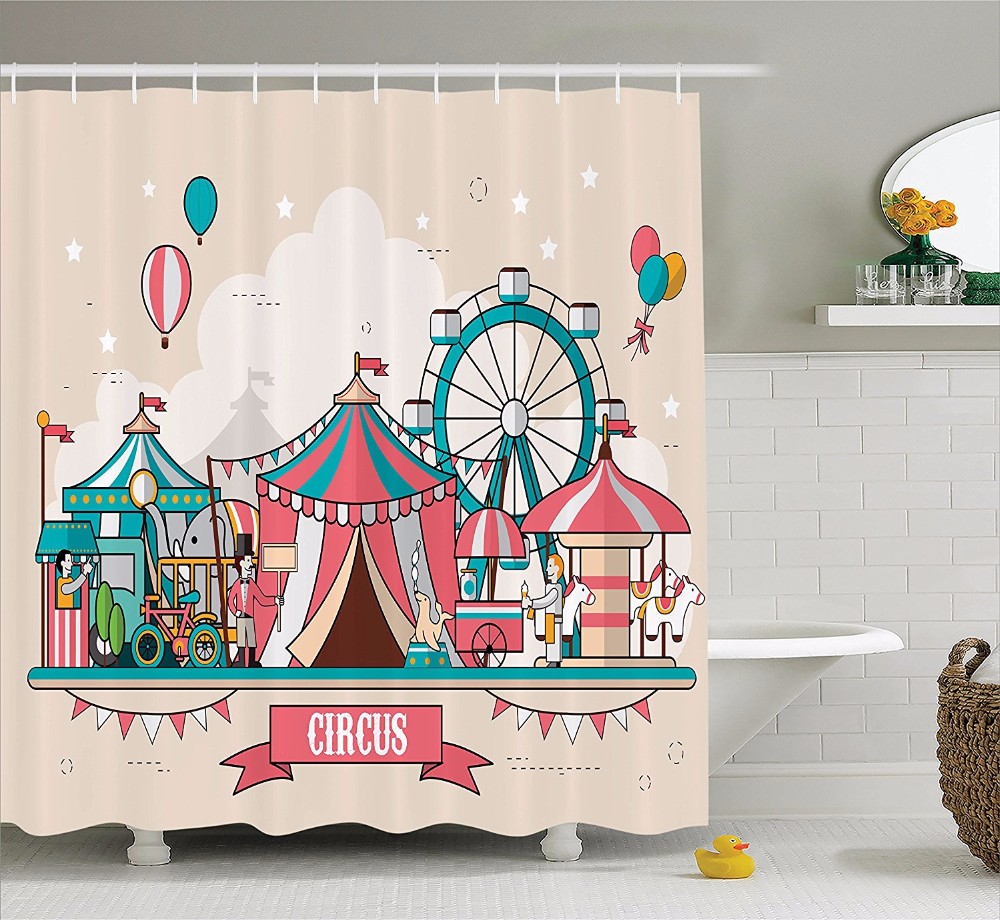 Walmart Bathroom Polyester Shower Curtain Liner for Bathroom Luxury Shower Curtain