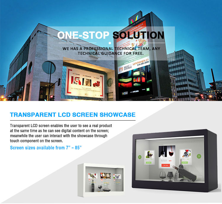 Hot Sale Full HD Modern Design Transparent LCD Display