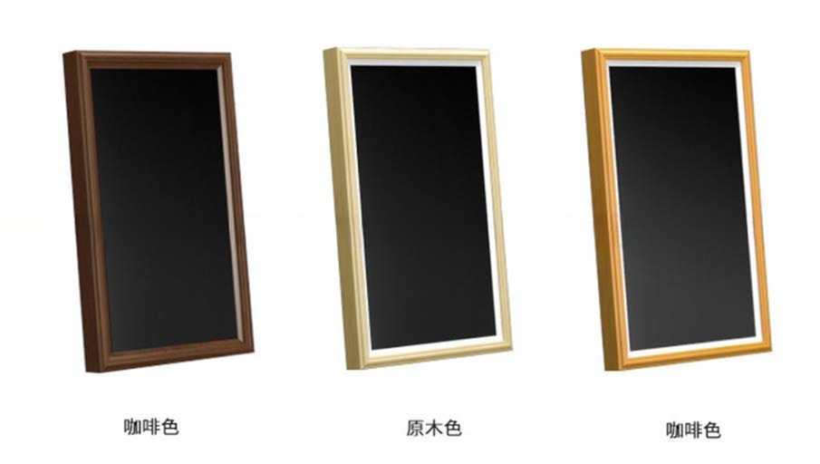 Home/Hall/Hotel Decoration NFT Digital art Frame Advertising Player Video WIFI Android LCD Screen 4K display with wooden frame