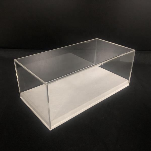 Small Lockable Clear Acrylic Display Box With Lock Screw Acrylic Shoe Case Perspex