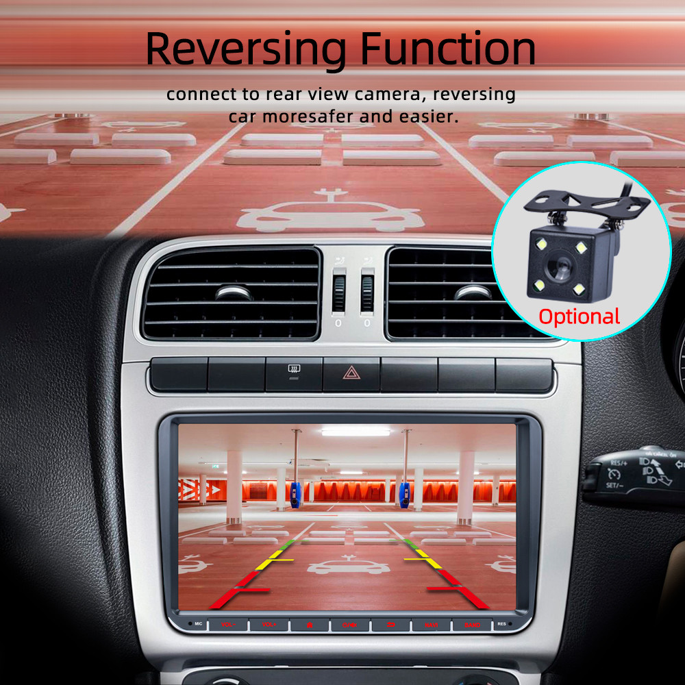 Android 11 VW Android Car Stereo Car Radio Player GPS USB No DVD 2 Din 9 Inch IPS