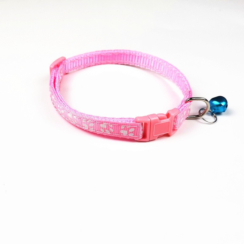 pink collar with bell