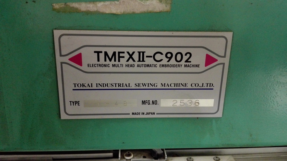 Used Tajima Computerized Embroidery Machine TMFXII-C902 500 x 680mm