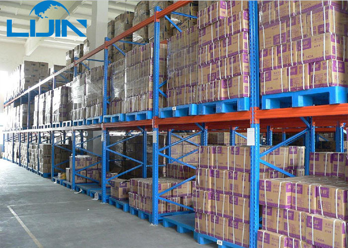 Type Beam Clothing Plumbing Pallet Storage Racks Customized Size