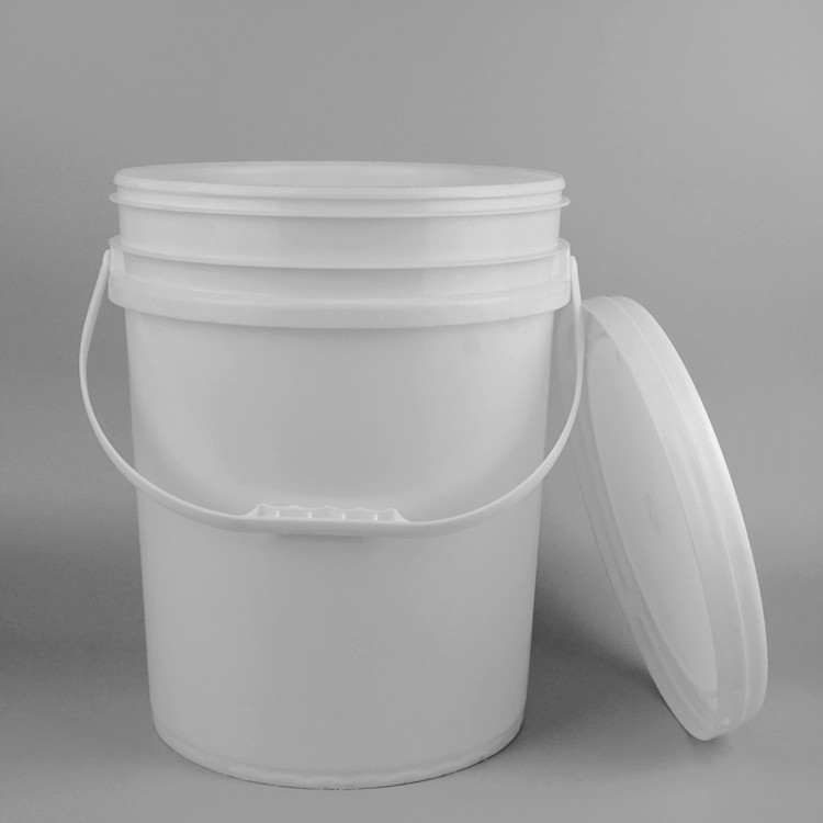 Round 5 Gallon Plastic Buckets 30*27*38cm Chemical Powder Use