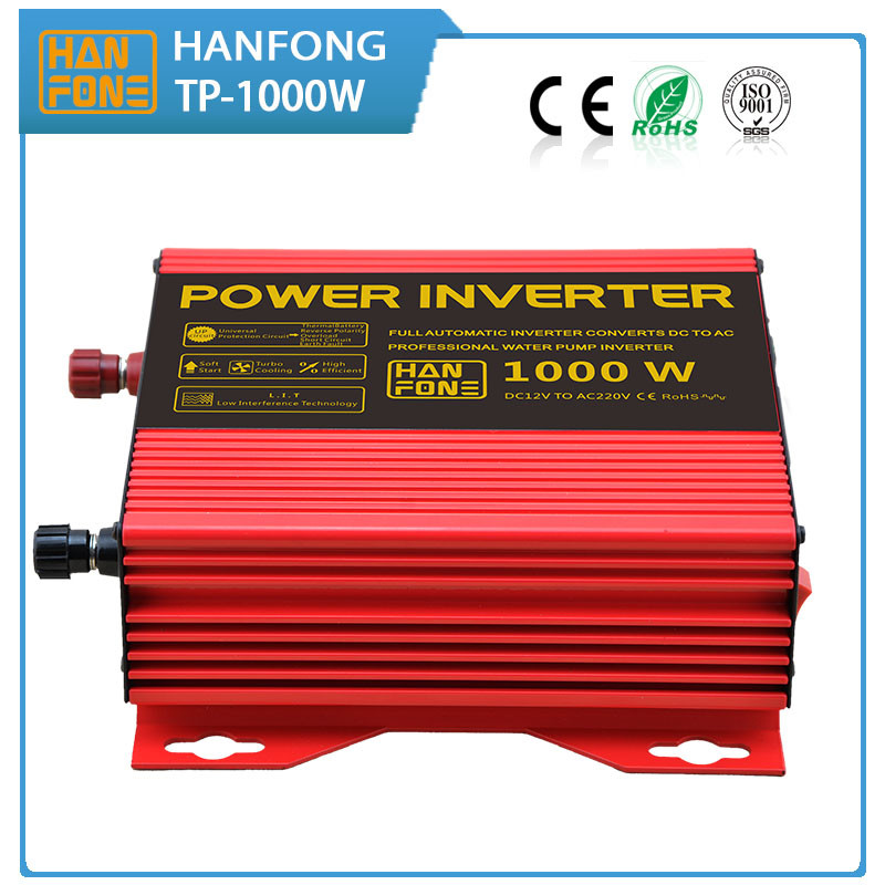 Chinese red Chip MCU drive control inverter1000w 24v as pure sine wave power inverter car solar enegry hommanufactory