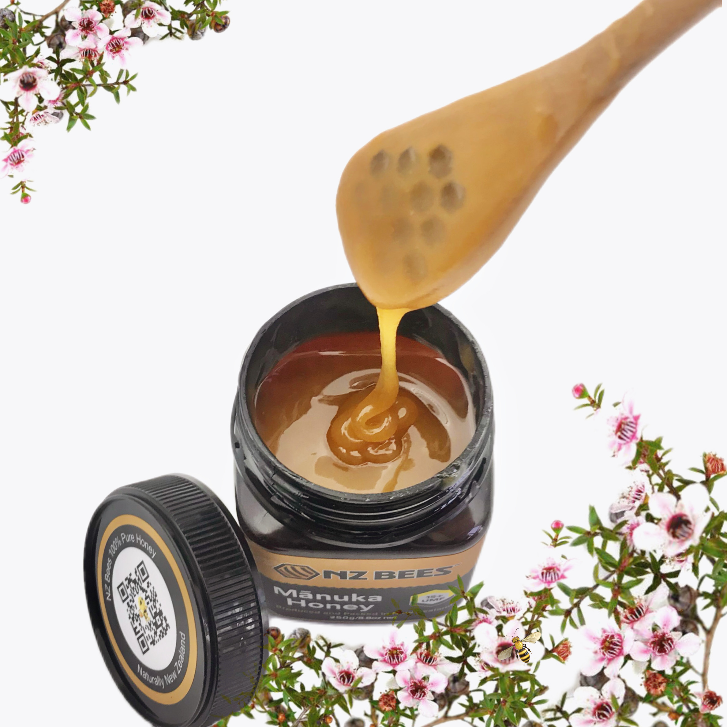 UMF 20+ Raw Manuka Honey Natural Bee Honey from New Zealand 250g daily care Natural Bee Honey