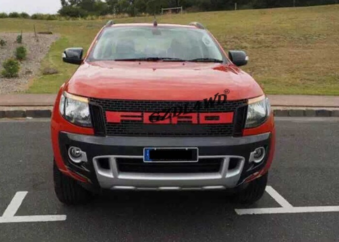 LED Ranger T6 Front Grill 4x4 Exterior Accessories Matte Black