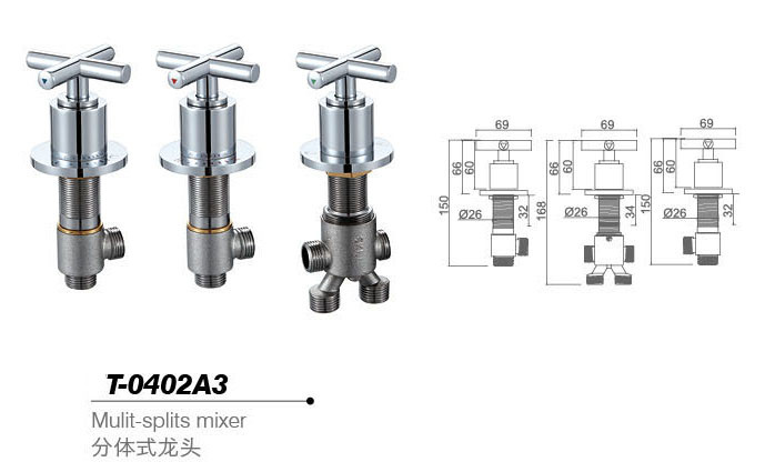 Bathtub mixer,Faucet,T-0402A3