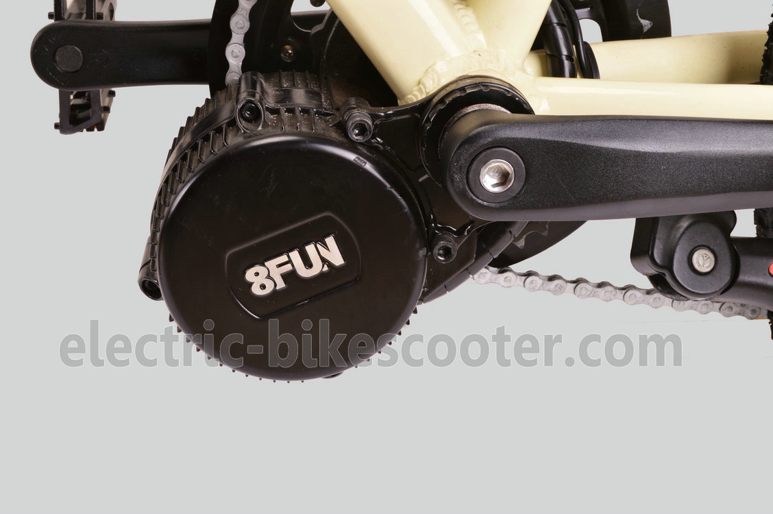 32km/H Mens Mid Motor Electric Bike , 36V 350W Mid Motor Electric Mountain Bike