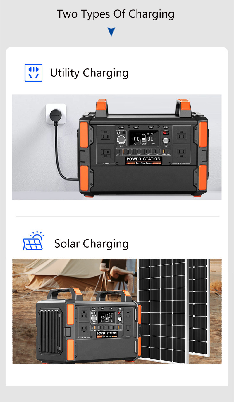 200W Portable Solar Generators Household Power Generation Systems