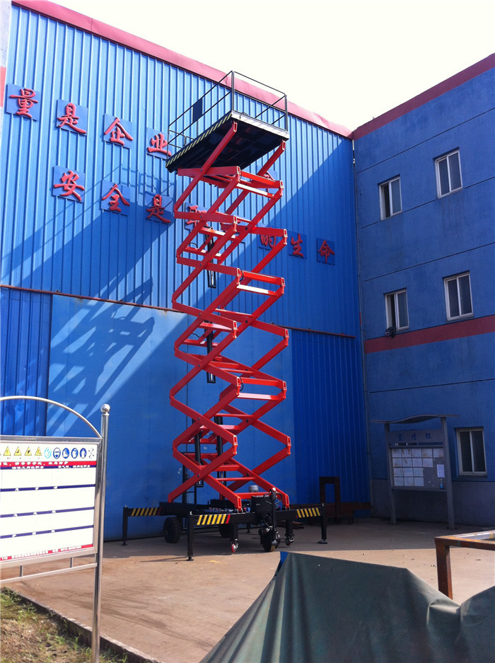 Hydraulic Mobile Scissor Lift heavy duty scissor lift Double Safety Lowering Device