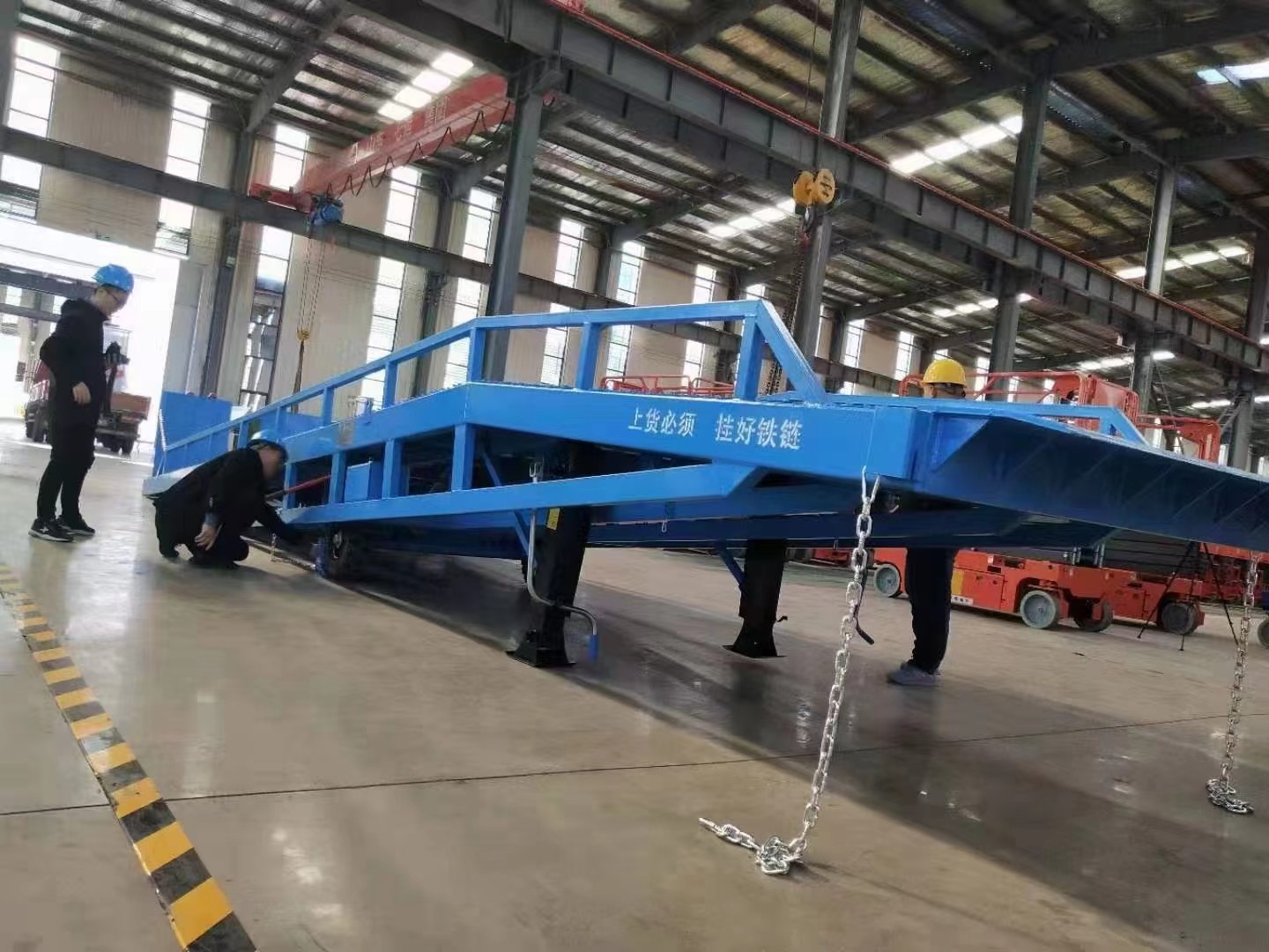 10T Heavy Duty Container Loading Ramps hydraulic trailer ramp lift