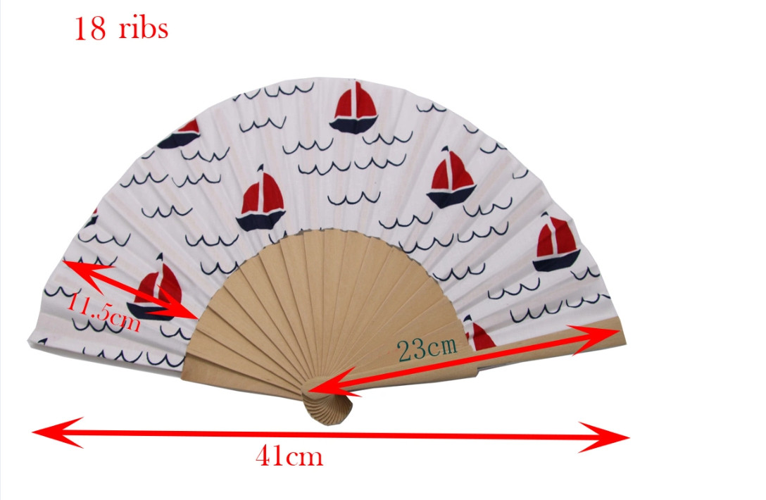 Chinese PVC Bamboo Foldable Hand Fan for Home Restaurant Bar Hotel Wedding Super Markets Promotions
