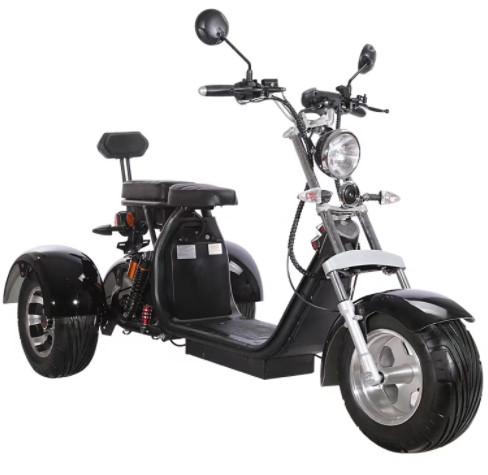 Off Road 3 Wheel Electric Scooter Street Legal For Adults 1000w 1500w 60v