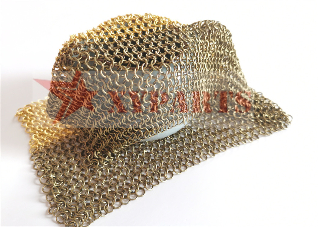 Bronze Metal Ring Mesh For Teahouse Decoration