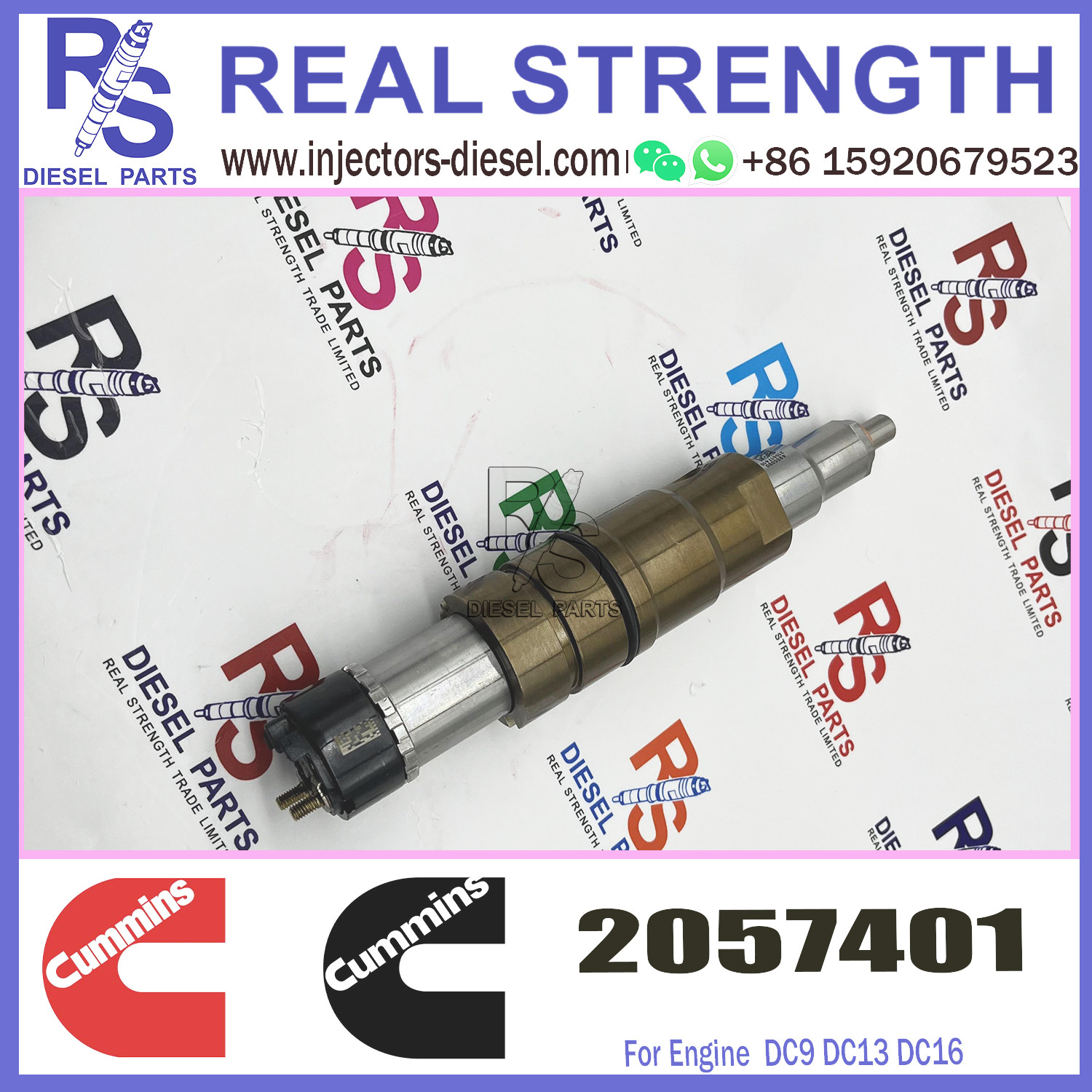912628 Diesel Engine Common Rail Injector Replacement Cummins SCANIA 2057401