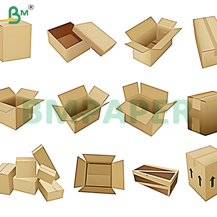 Uncoated 2 Ply 3 Ply Fluted Paper Board with Strong Structure