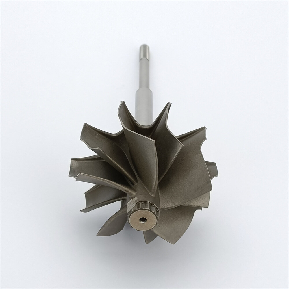 HX40 Turbo Upgrade 5+5 Blades Turbine Wheel Shaft 3595245 For 3792521 4038409 4032790 4041180 Turbochargers