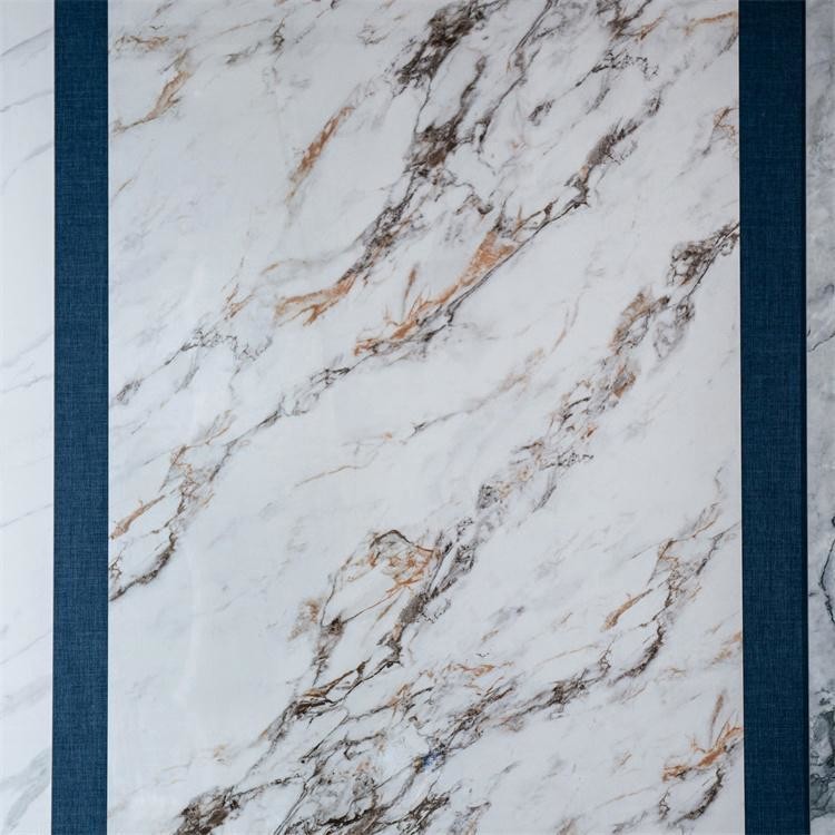Heat Resistant Porcelain Marble Glossy Sintered Stone Slab Tile 6mm 12mm