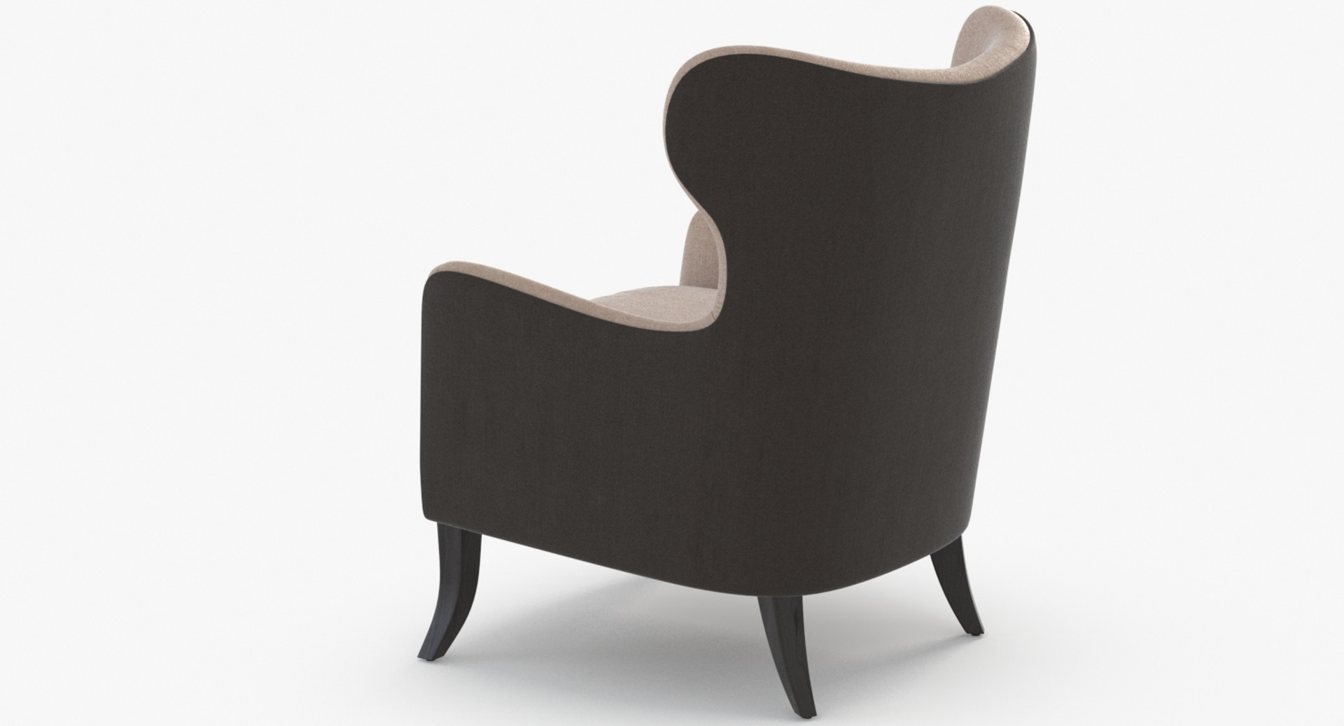 Modern Hotel Room Fabric Chair With Wood Frame 40cm Seat Height
