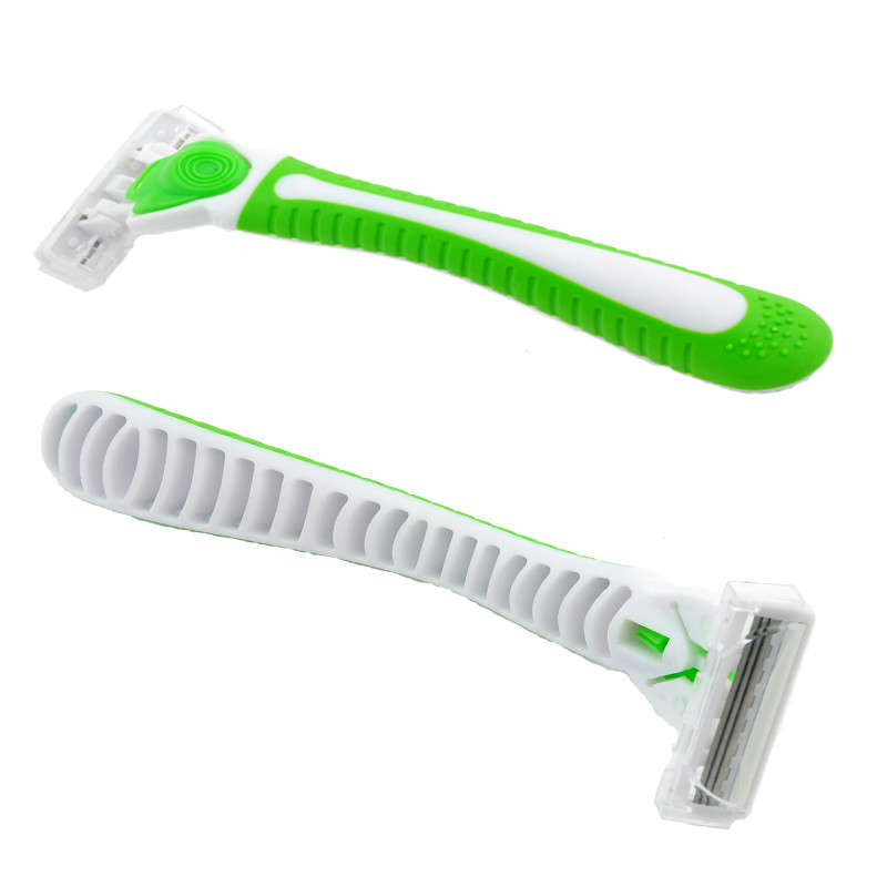Manufacture Cheap Wholesale Oem Shaving Razor Men Triple Blade Razor Set with razor head refills