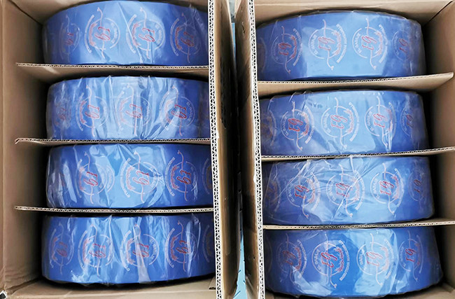 40mm Width Logo Printing Waterproof Pvdc Sausage Casings For Sausages
