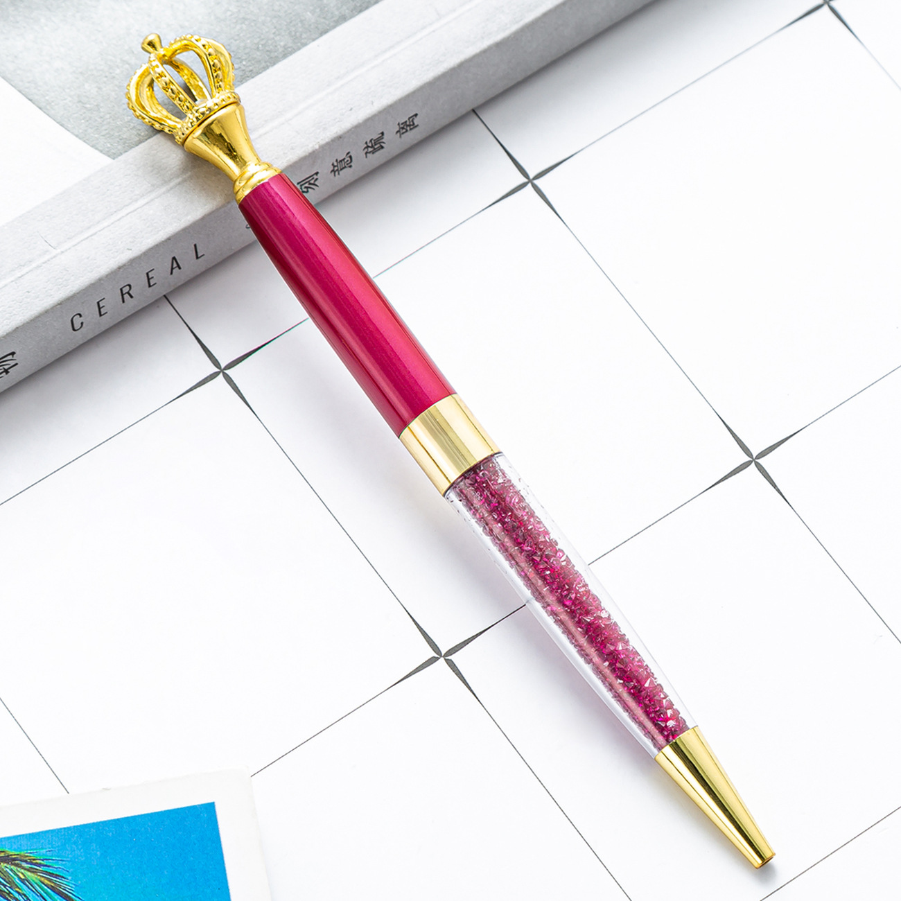 NO Erasable Style Crown Metal Pen with Custom Logo and Heat Sensitive Erasable Ink