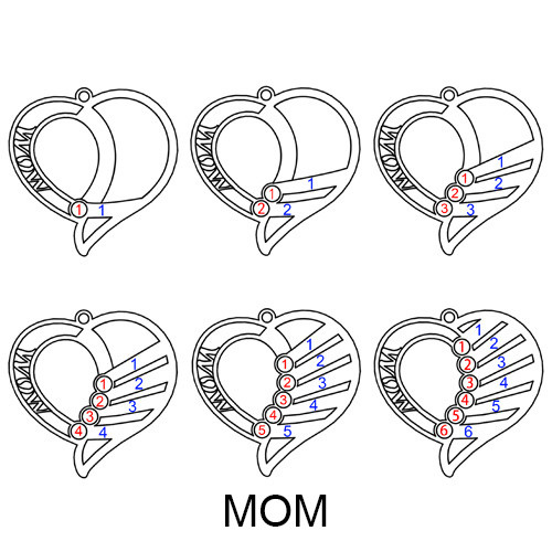 S925 Sterling Silver Love Personalized Custom Name Letter Mother'S Birthstones Day Engraved Heart Love Memory Necklace