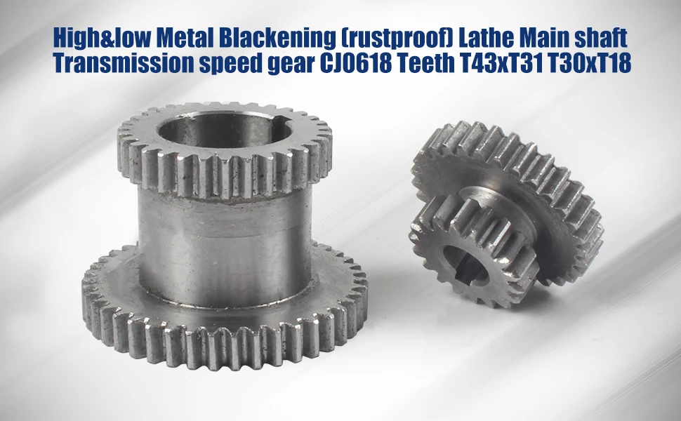 Spindle Change Steel Gear 20T 45T CJ0618 Metal Gear Set Lathe Machine Accessories