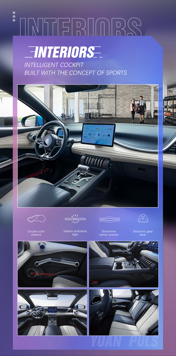 Electric Vehicles Made In EV360 EV 535 BYD Yuan Plus 2023 510km Flagship Version 150 KW Single-speed Transmission