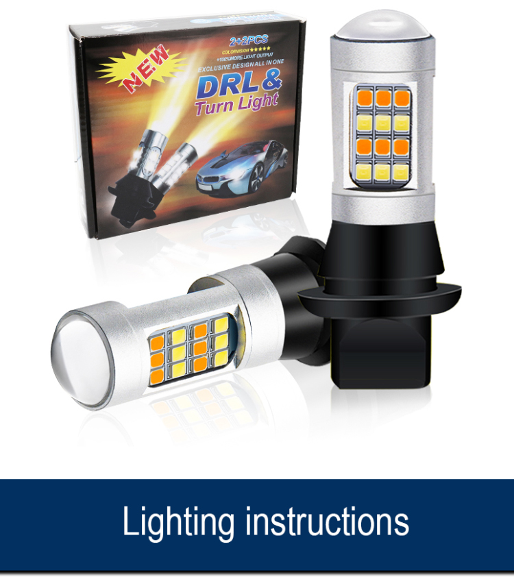 42SMD LED Bulbs T20 1157Turn Signal Led Lights For Car Brake Light With Strobe Function