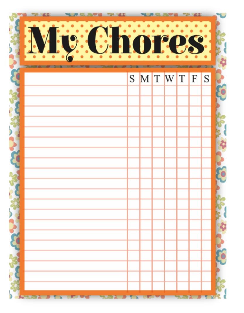 Vertical Thick Dry Erase Magnetic Fridge Calendar Notepad My Chores 21.5*28.3cm