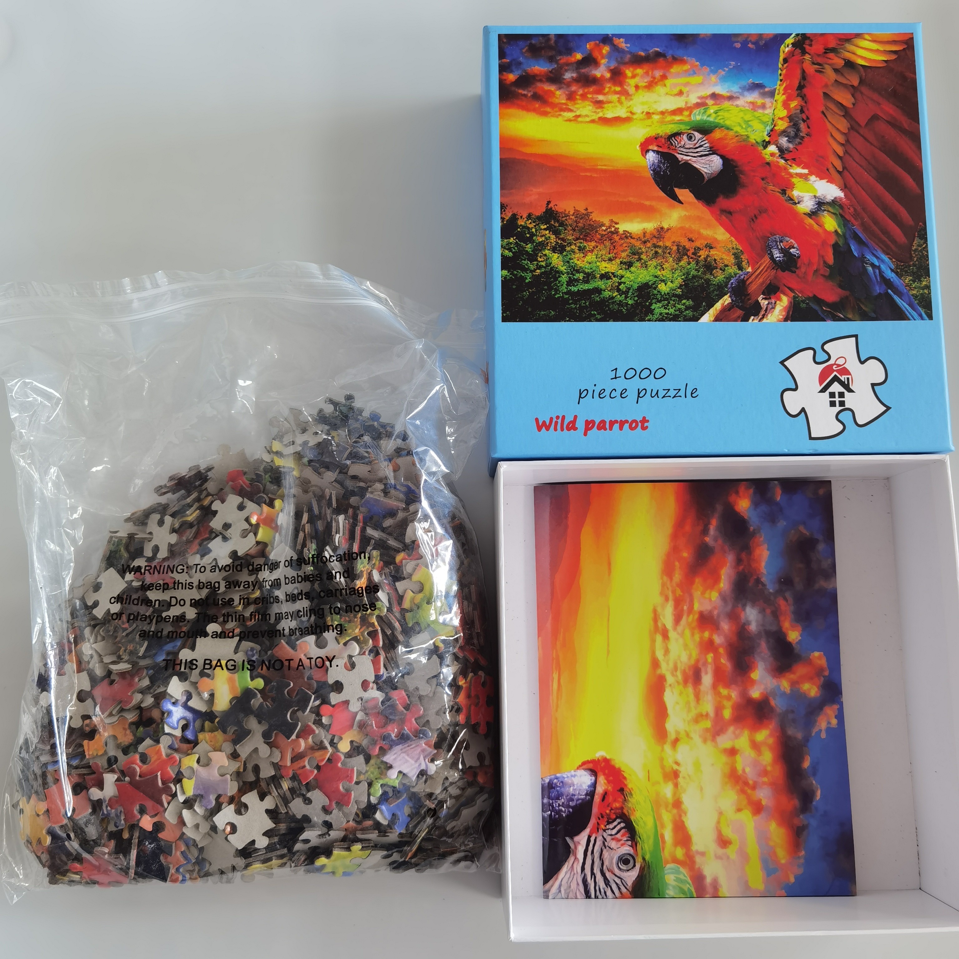 OEM Custom Paper Jigsaw Puzzles ODM Children Cartoon Scenery 19.5x17cm