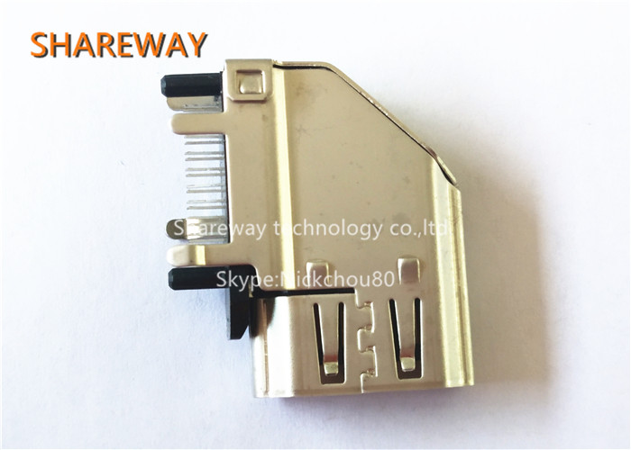 Solder Pin HDMI Jack Displayport / DVI Connectors 2007435-1 With 19 Position