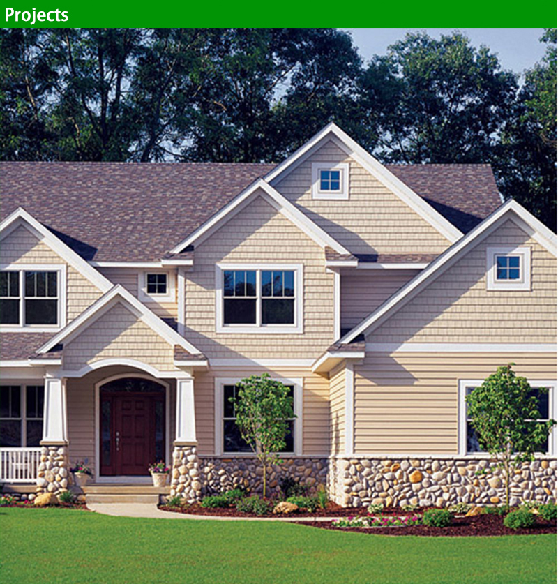 Exterior PVC Wall Cladding Siding for Villa Interior 3D Ceiling Paneling Decoration