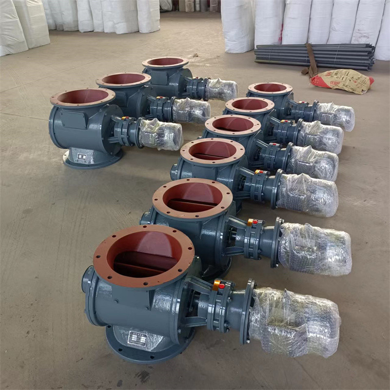 Motorized Rotary Valve Electric Impeller Feeder Dust Unload Discharge Airlock Rotary Valve