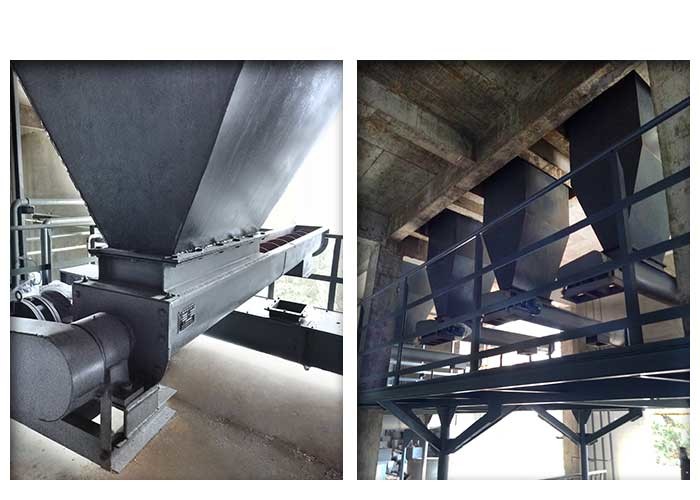 315mm Diameter U Trough Screw Conveyor Safe Convenient Easy Maintain With Shaft