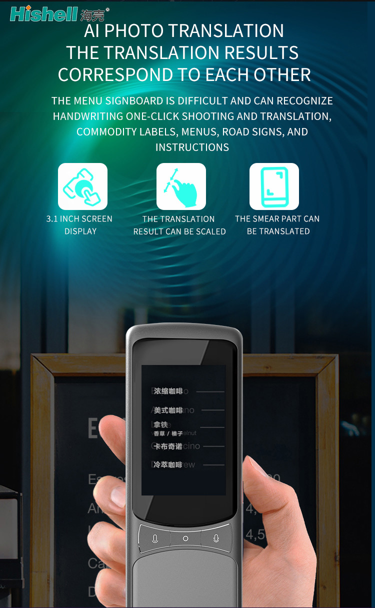 134 Language Real Time Voice Translator Device Wifi 4G Voice Photo Translator Z3