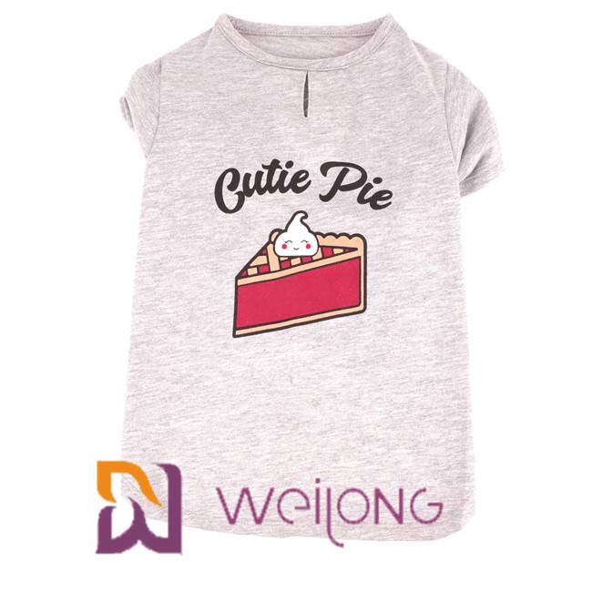 Customizable Spring / Summer T Shirts For Dogs Cotton Jersey 180G
