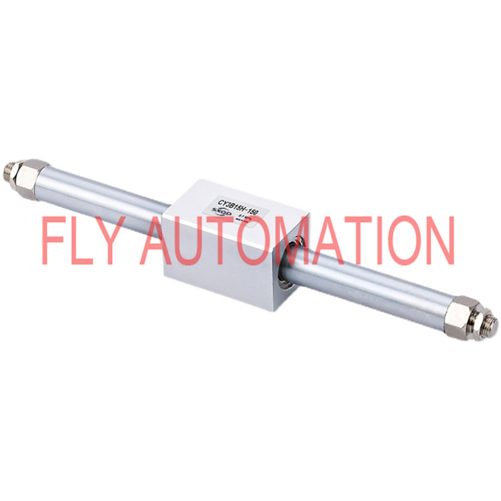 SMC CY3B 15H-100 Magnetic Puppet Free Cylinder Add Lubricating Oil Inside