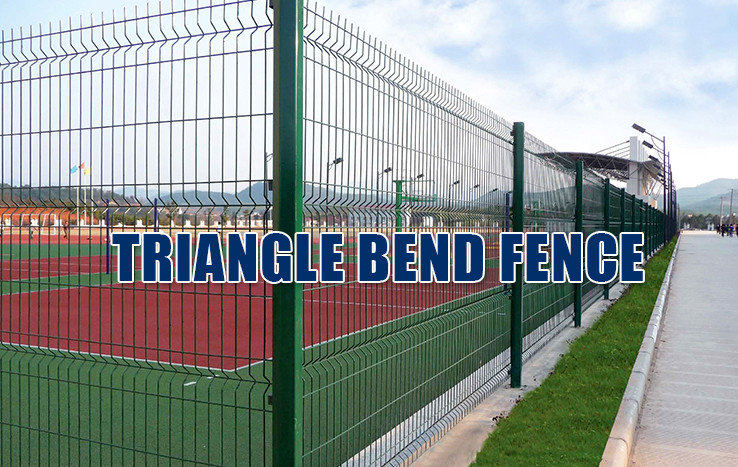 Pvc Coated Triangle Bending Fence For Playground Garden 1.8*2.5m