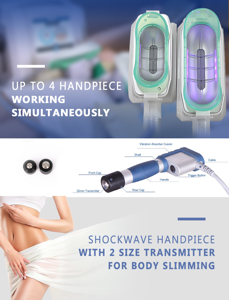 3 Cryo Handle 1 Shockwave Cryolipolysis Slimming Machine